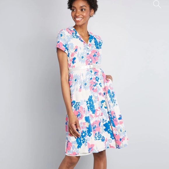 NWT ModCloth “Exciting Find” Shirt Dress - Picture 1 of 7